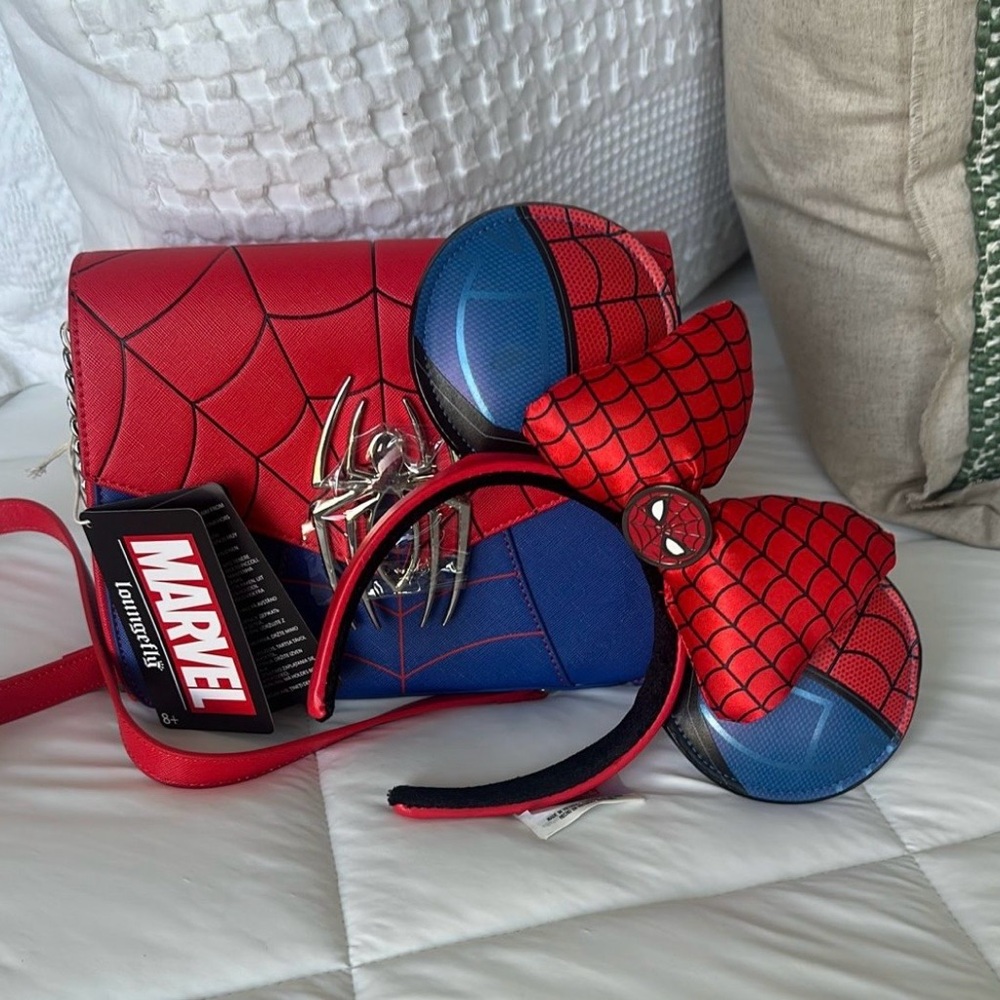 Marvel Red and Blue Spider-Man Bag with Headband